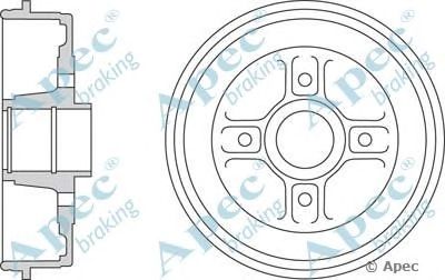 APEC BRAKING drm9923 -  Тормозной барабан